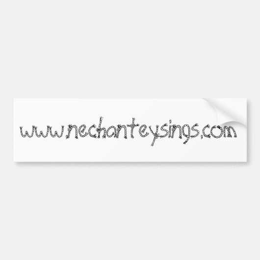 NEChanteysings bumper sticker (Voorkant)