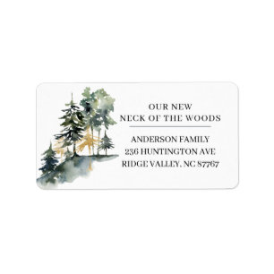 Neck of the Woods New Address Étiquette