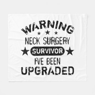 Neck Surgery Humor Upgraded Fleece Deken
