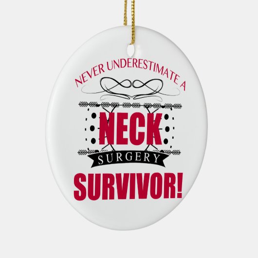 Neck Surgery Keramisch Ornament (Rechts)