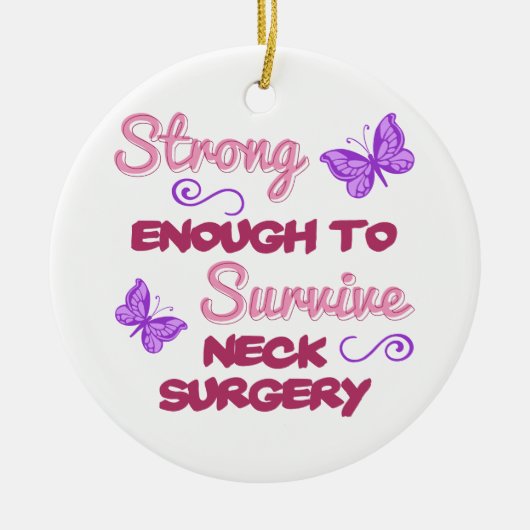 Neck Surgery Strong Keramisch Ornament (Voorkant)