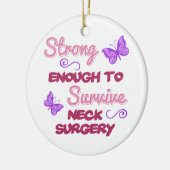 Neck Surgery Strong Keramisch Ornament (Links)