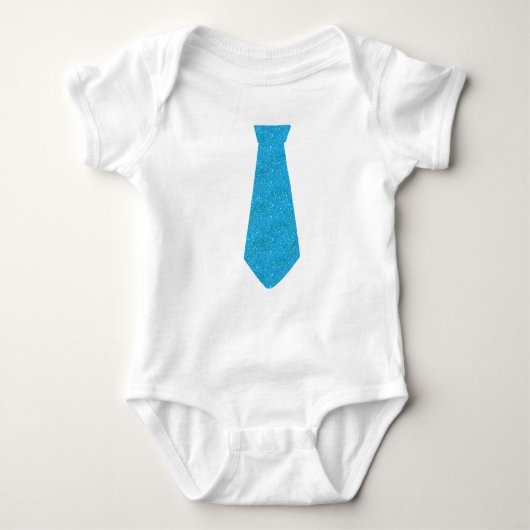 Necktie Blue Sparkle Romper (Voorkant)