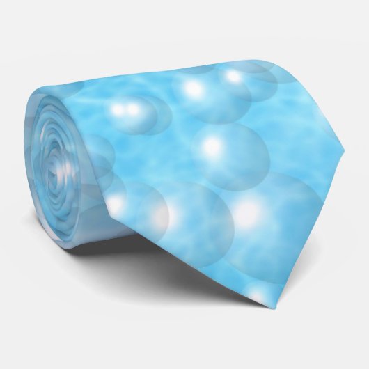 Necktie - Bubbles in pool Stropdas (Opgerold)