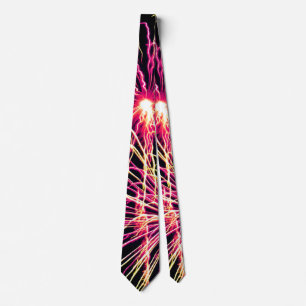 Necktie Buddy Fireworks Pattern Stropdas