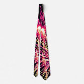 Necktie Buddy Fireworks Pattern Stropdas (Achterkant)