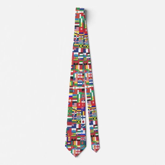 Necktie Buddy World Flags Stropdas (Voorkant)
