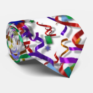Necktie - Confetti & Streamers - Partij Stropdas