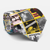 Necktie Dangerhouse Sleeves Geel Stropdas (Opgerold)