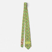 Necktie de Pâques - Lapin sur Carottes Cravate ver (Dos)