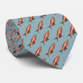 Necktie met Happy Fish Stropdas (Opgerold)