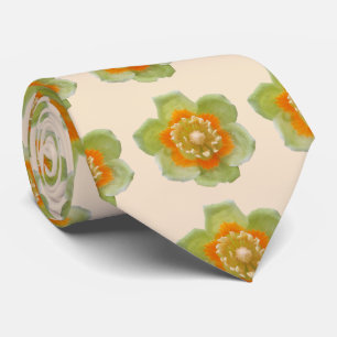 Necktie - Tulip Poplar Tulip op Cream Stropdas