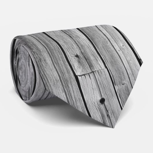 Necktie - Weathered Barn Wood Stropdas (Opgerold)