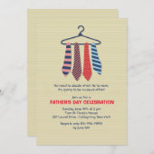 Neckties Vaderdag Uitnodiging (Voorkant / Achterkant)