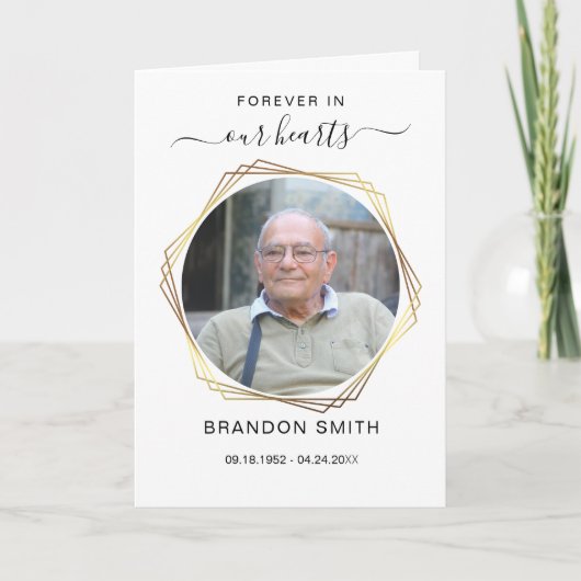 Nécrologie funéraire de service avec Carte de reme (Devant)