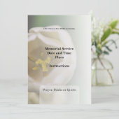 Nécrologie, Invitation funéraire (Debout devant)