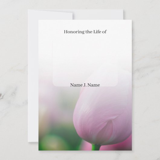 Nécrologie, Invitation funéraire (Dos)