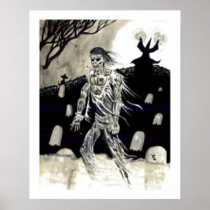 Necromancer – poster van Tracy Lesch