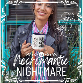 Necromantische nachtmerrie tweekleurige koffiemok