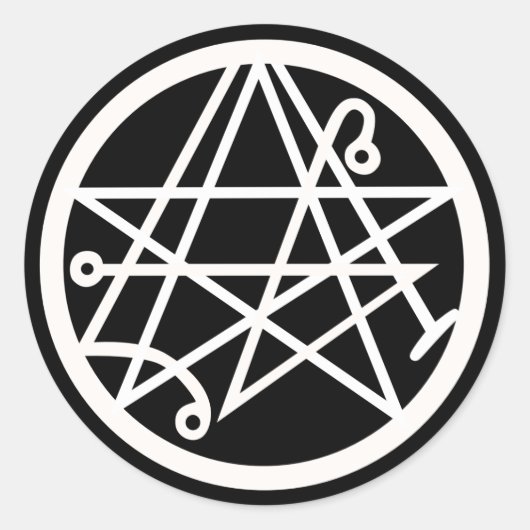 Necronomicon Classic Ronde Sticker (Voorkant)