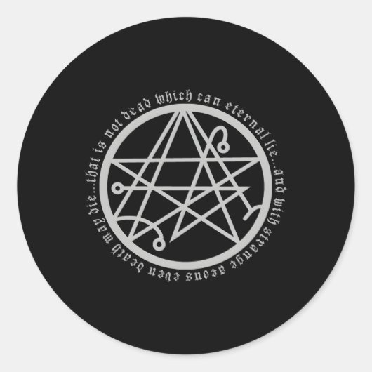 Necronomicon-signaal van de gateway ronde sticker (Voorkant)