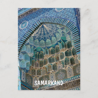 Necropolis van Shah-i-Zinda in Samarkan, Oezbekist Briefkaart