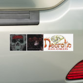 necrotische x3-sikkels bumpersticker (Op auto)