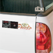 necrotische x3-sikkels bumpersticker (Op Truck)