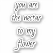 Nectar À Mon Sticker En Vinyle Personnalisé Coupé  (Devant)