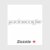 Nectar À Mon Sticker En Vinyle Personnalisé Coupé  (Feuille)