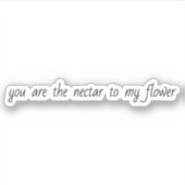 Nectar À Mon Sticker En Vinyle Personnalisé Coupé  (Devant)