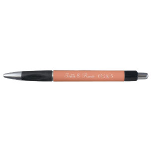 Nectarine Personalized Wedding Favors Pen