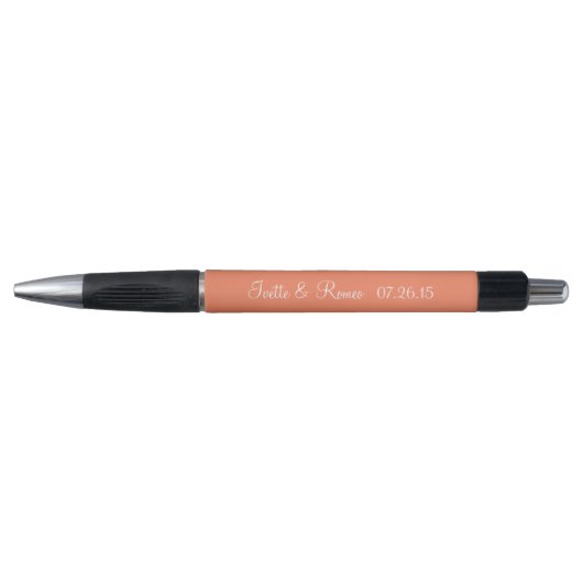 Nectarine Personalized Wedding Favors Pen (Voorkant)
