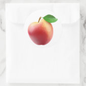 Nectarineperzik Ronde Sticker (Tas)