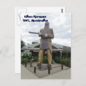 Ned Kelly Briefkaart (Voorkant / Achterkant)