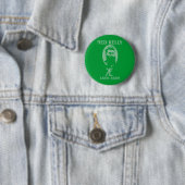 Ned Kelly Design Ronde Button 5,7 Cm (In situ)