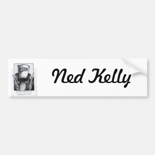 Ned Kelly (Gezocht Poster) Bumpersticker (Voorkant)