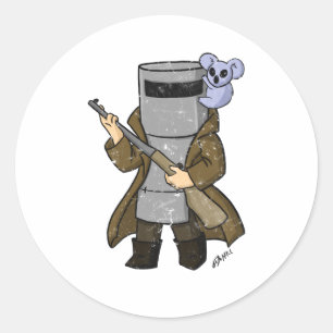 Ned Kelly in nood Ronde Sticker
