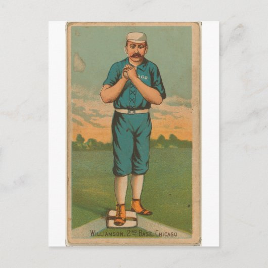 Ned Williamson, Chicago White Stockings Briefkaart (Voorkant)