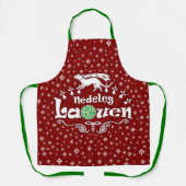 Nedeleg Laouen, vrolijke Bretonse Kerstmis Schort (Voorkant)