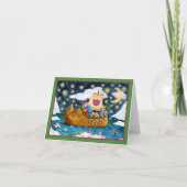 NEDERCH SHOE SANTA SHIP, ICEBERG, WHALE, TEDDY Bla Kaart (Voorkant)
