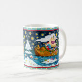 NEDERCH SHOE SANTA SHIP, ICEBERGS, WHALE, TEDDY BE KOFFIEMOK (Voorkant rechts)