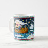 NEDERCH SHOE SANTA SHIP, ICEBERGS, WHALE, TEDDY BE KOFFIEMOK (Voorkant links)