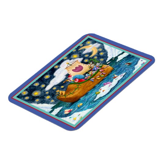 NEDERCH SHOE SANTA SHIP, ICEBERGS, WHALE, TEDDY BE MAGNEET (Linkerzijde)