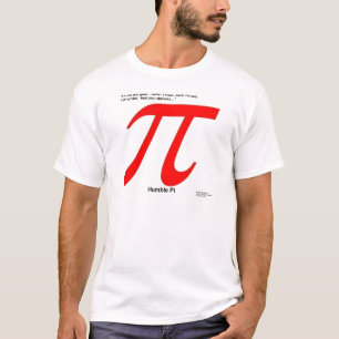 Nederige Pi R Vierkant Grappig T-shirt