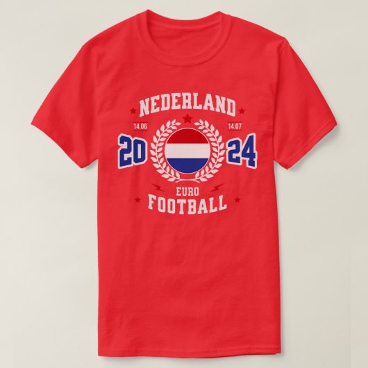 Nederland 2024-supporter t-shirt (Design voorkant)