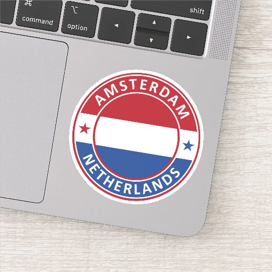 Nederland, Amsterdam Sticker (Detail)