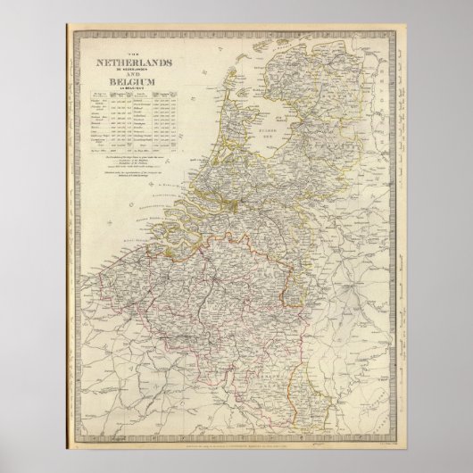 Nederland, België Poster (Voorkant)