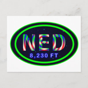 Nederland Colorado 8.230 FT NED Rocky Mountain Briefkaart