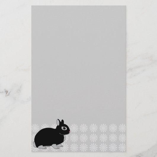 Nederland Dwarf Rabbit Silver Marten Stationery Briefpapier (Voorkant)